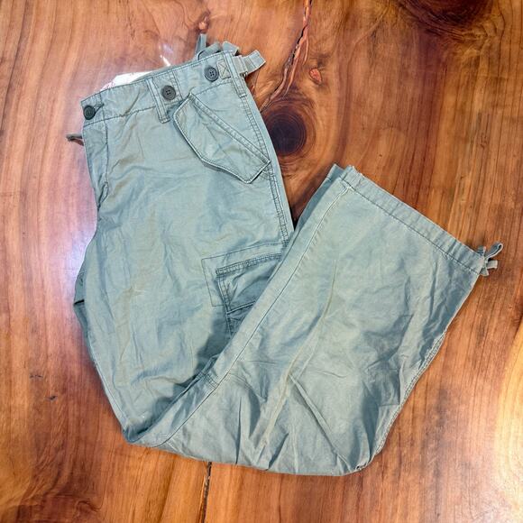 Vintage Y2K American Eagle Women's Pants 8 Baggy Cotton Parachute Cargo RR29 - Picture 1 of 6